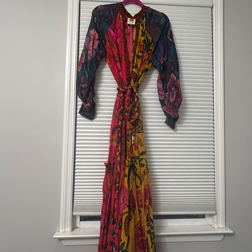 Farm Rio Floral Long Sleeve Maxi Dress - Picture 5 of 6